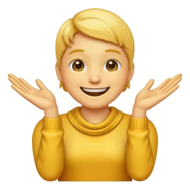 smile emoji with hands around neck sticker