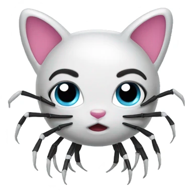 Hello spider kitty sticker