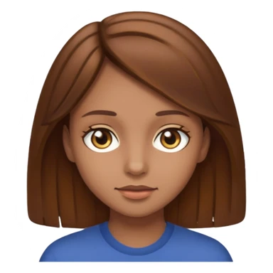 Brown haired light brown skin hazel eyes sticker