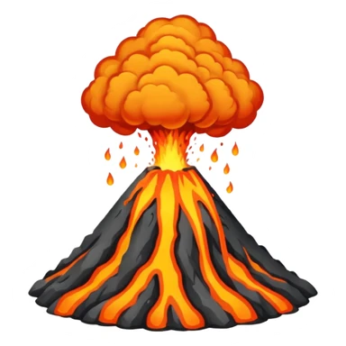 volcano sticker