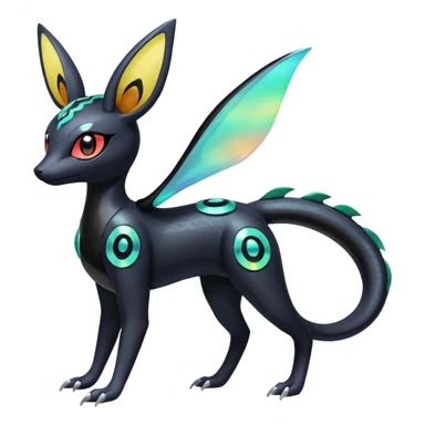 Meloetta-Salandit-Umbreon-Pokémon-Fakémon-fusion-hybrid-creature sticker