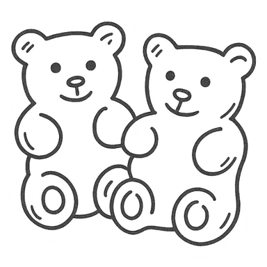 gummy bears sticker