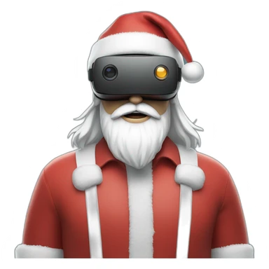 Santa in vr headset full body sticker