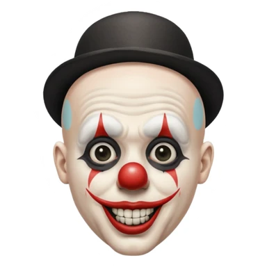 Art the clown (Bald mime with a small black cap on his head) Terrifier movie sticker