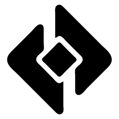 atlassian jira logo as a solid black icon, minimal sticker