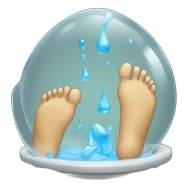 Glass blowing feet sticker
