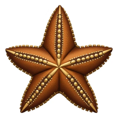 Starfish in leather wear sticker