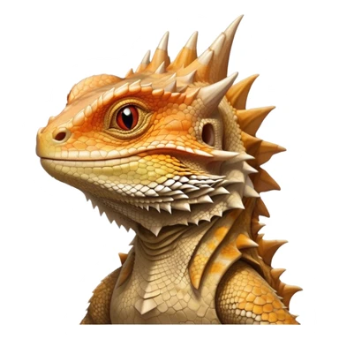 cinematic-noble-bearded-dragon-portrait-emoji,-poised-and-regal,-with-a-robust,-angular-build-and-a-textured,-scaled-hide-in-earthy-olive-and-sandy-tones,-a-prominent-spiky-'beard'-beneath-its-chin-and-a-keen,-alert-gaze,-simplified sticker