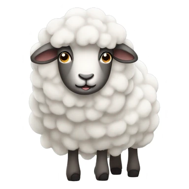 sheep with a drop of tears sticker