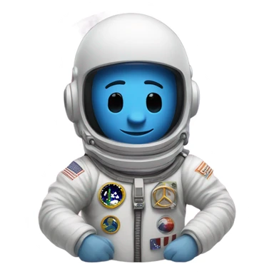Peace sign with a peace sign astronaut  sticker