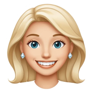 Smile with diamond grill sticker