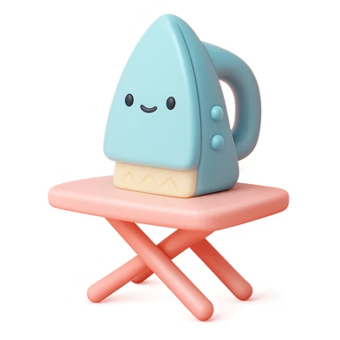 iron and ironing board sticker