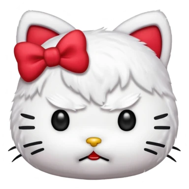 Angry hello kitty  sticker