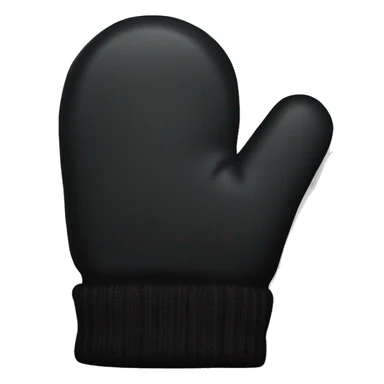 black color  mitten sticker