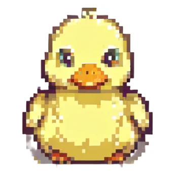 fluffy ducky sticker