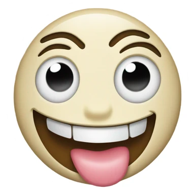 emoji with tongue sticking out mean sticker