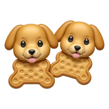 Dog earrings biscuits  sticker