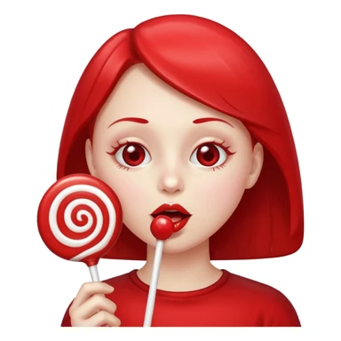 Sucking lolipop sticker