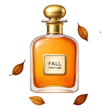 A fall aesthetic perfume sticker
