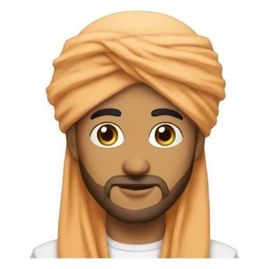 Persona con turbante arabe  sticker