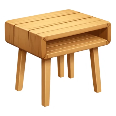 mesa de madera, alta, color madera natural, pequeña, con espacio para solo colocar dos sillas altas sticker