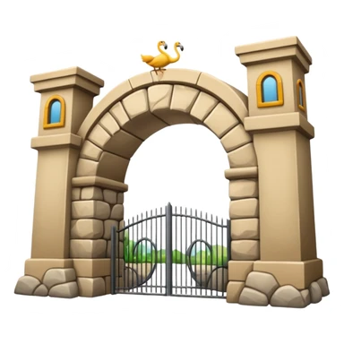 entrada de un zoo sticker