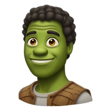 Black Shrek sticker