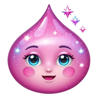 pink sparkles emoji sticker
