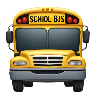 front view of school bus sticker