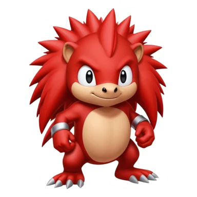 Sonic the hedgehogs friend knuckles sticker