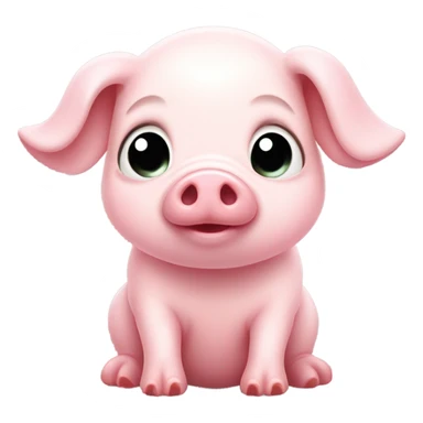 baby pig having chills sticker