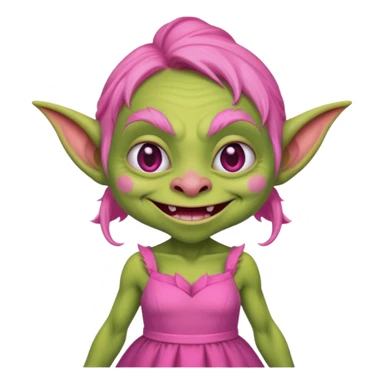Goblin pink dress  sticker