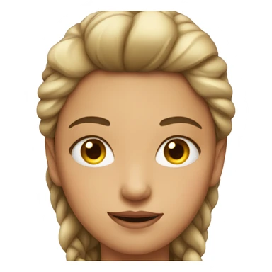 Girl with A haughty face sticker