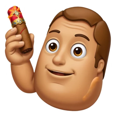 Sigarro en la mano sticker