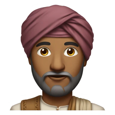 indian man with turban sticker