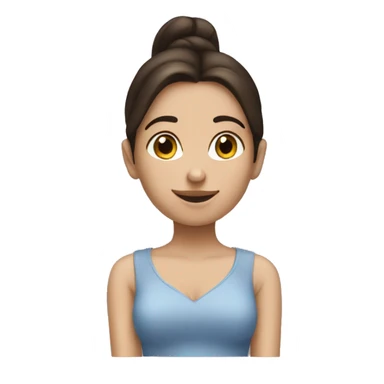 Brunette female proposing with heart eyes  sticker