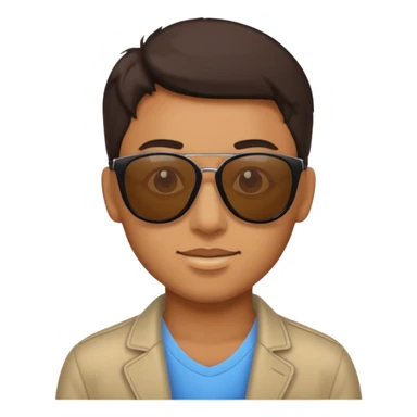 Me with sunglasses sticker