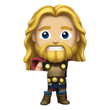 thor in a warehouse with boxes sticker