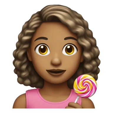 Girl with lollipop  sticker