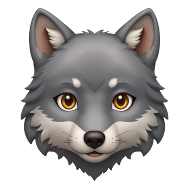 • Wolf 2 – Loving heart sticker