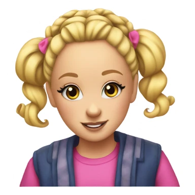 jojo siwa with a bun sticker