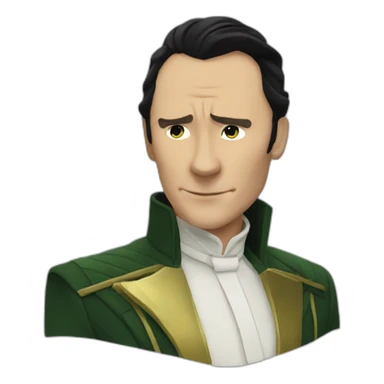 Loki as James Bond sticker