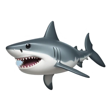 Coquette shark sticker