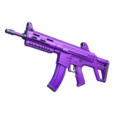  shooter game with this color purple  and neon green make it as an assult rifle sticker