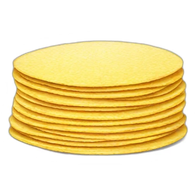 Stack of corn tortillas sticker