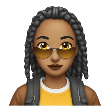 girl in streetwear sticker