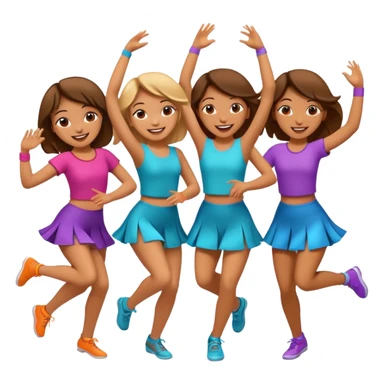 Chicas bailando sticker