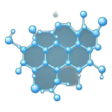 Schematic diagram of water molecules sticker