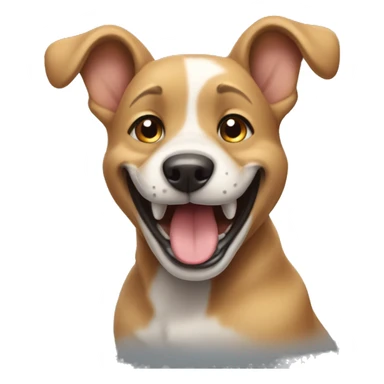 very very happy puppy sticker