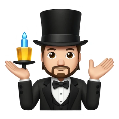 steve from minecraft with a top hat please sticker